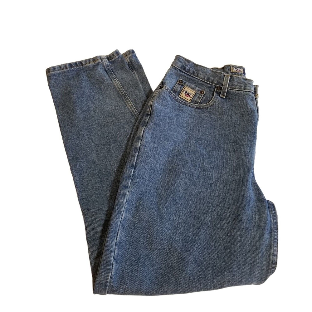 Cruel Girl Jeans Womens 19 Long Relaxed Fit Cowgirl Blue Denim Tapered Leg 36X34